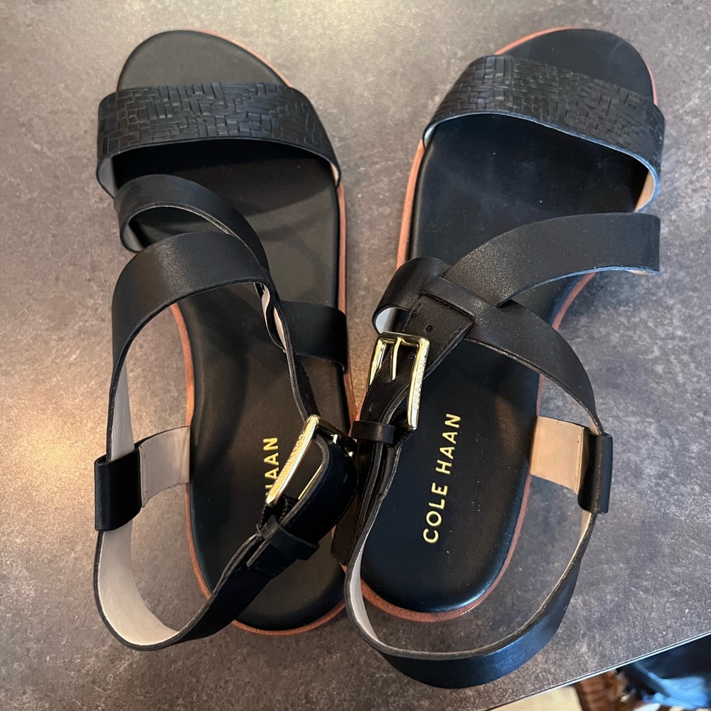 Cole Haan Black Sandals